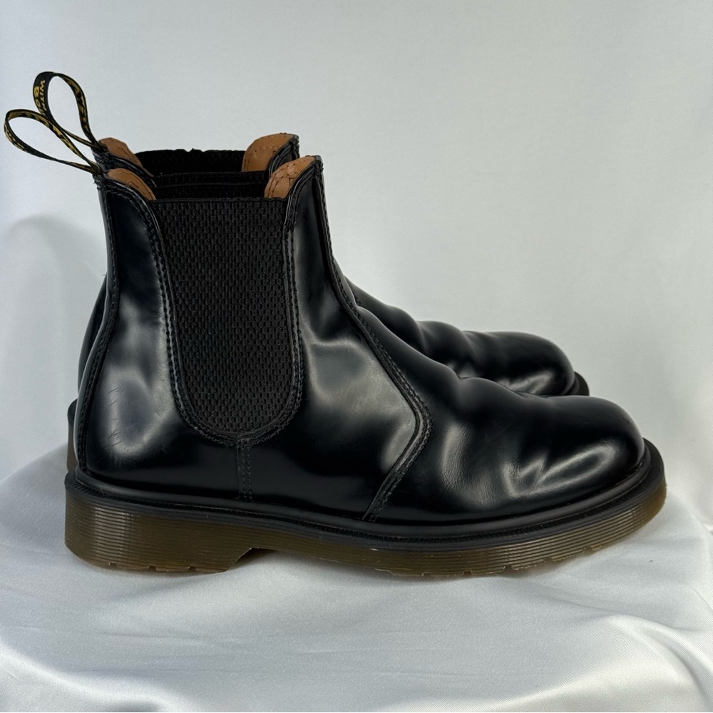 DR MARTENS Chelsea Boot US Size 6 Black Classic Emo Grunge With Elastic Panels